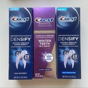 Bundle NIB Crest Premium Toothpaste Densify 3D White Whitening Enamel Protect